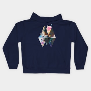 Abstract mountain Kids Hoodie